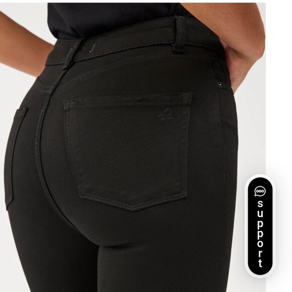DL1961 Farrow Skinny High Rise Black Jean - Picture 3 of 16